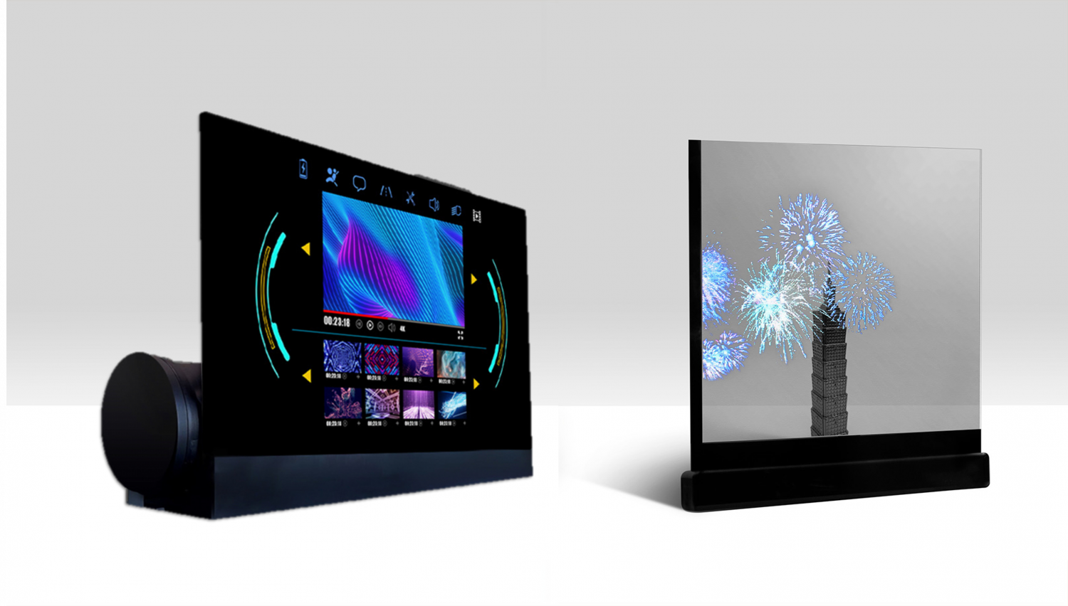 可卷式、折迭性、高透明